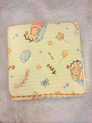 2-Layer Muslin Baby Blanket – 85x85 cm - Red Blossom Comforter 2-Layer Muslin Baby Blanket – 85x85 cm - Red Blossom Comforter