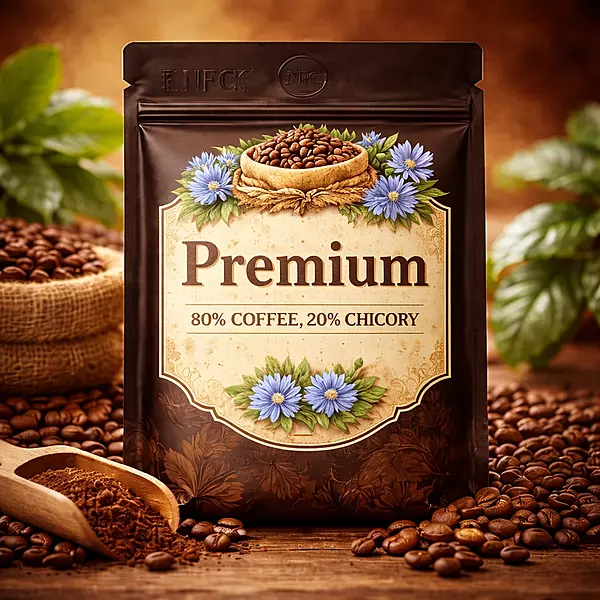 Premium : 80% Coffee, 20% Chicory
