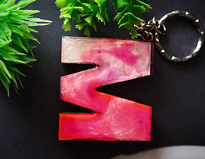 'M'LETTER BTS PHOTO KEYCHAIN (LPK0002)