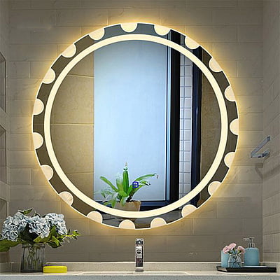 Rounded LED Touch Sensor Mirror For Washroom 014 Rounded LED Touch Sensor Mirror For Washroom 014