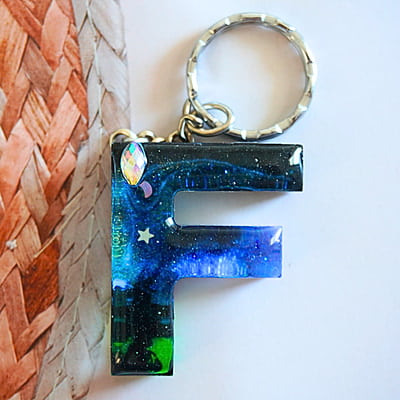'F' AURORA BOREGALIS KEYCHAIN(LKB00060) 'F' AURORA BOREGALIS KEYCHAIN(LKB00060)