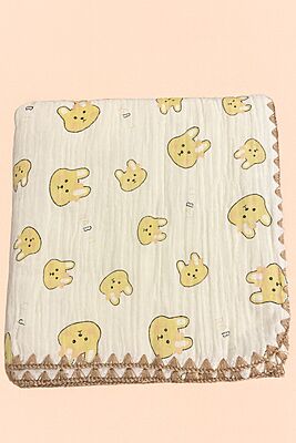 4-Layer Muslin Cotton Crinkled Blanket 100* 110cm – Assorted Designs 4-Layer Muslin Cotton Crinkled Blanket 100* 110cm – Assorted Designs