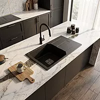 Quartz Pro Drain Board Sink (Galaxy Stone)