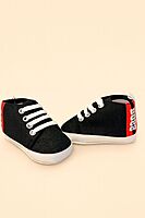 Unisex Soft Cotton Baby Shoes & Socks Gift Set (0–12 Months) – Black