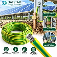 10mm² Aluminium Earthing Cable – (Yellow-Green) | Multistrand LA