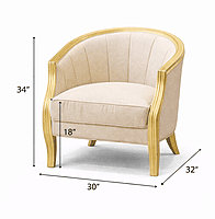 Madalsa Gold Foiled Accent Chair