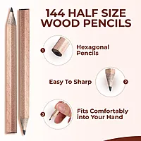 Pack of 144 Half Size Pencils by Janrax