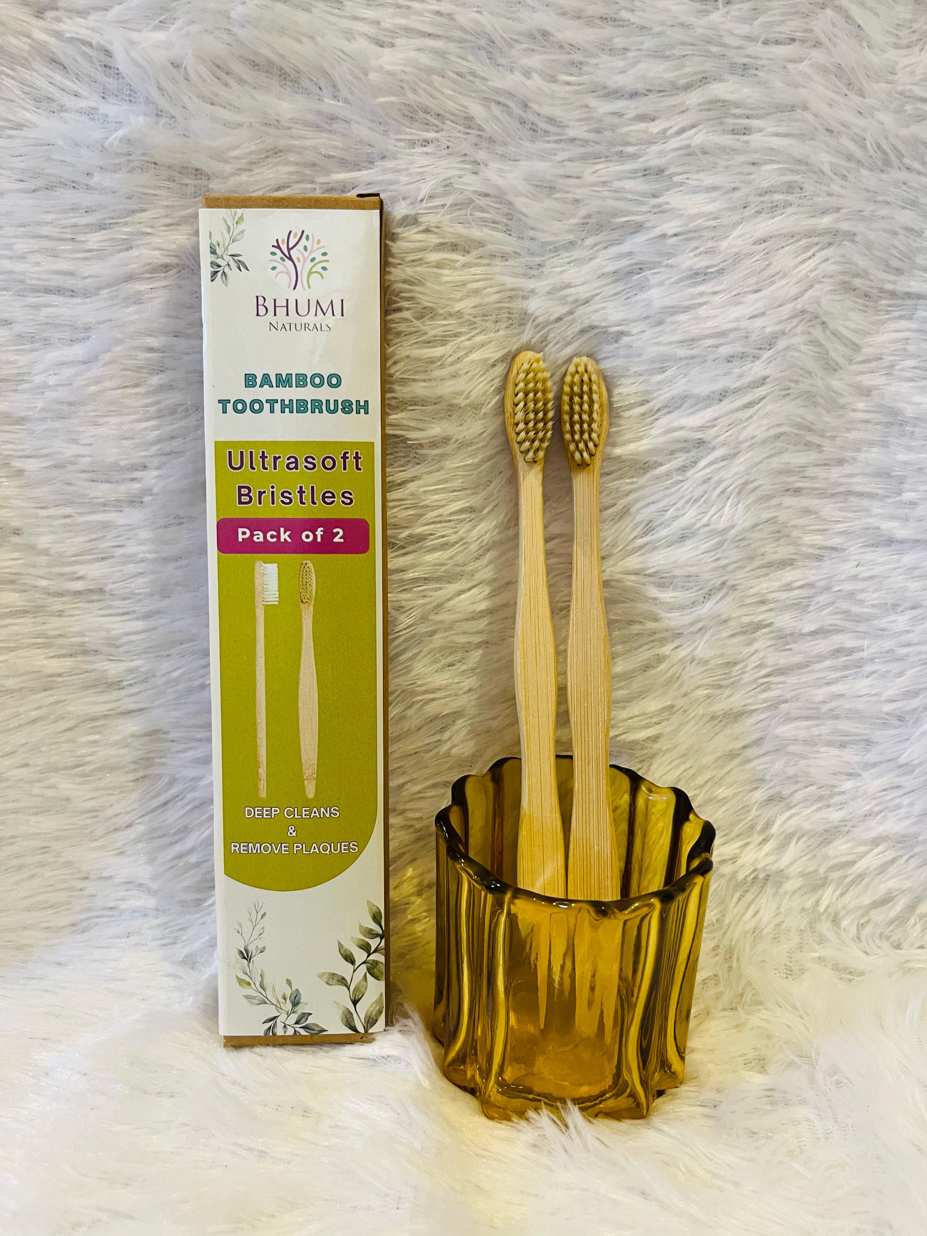 Bamboo Adult Toothbrush- Ultrasoft Bristles - Pack of 1