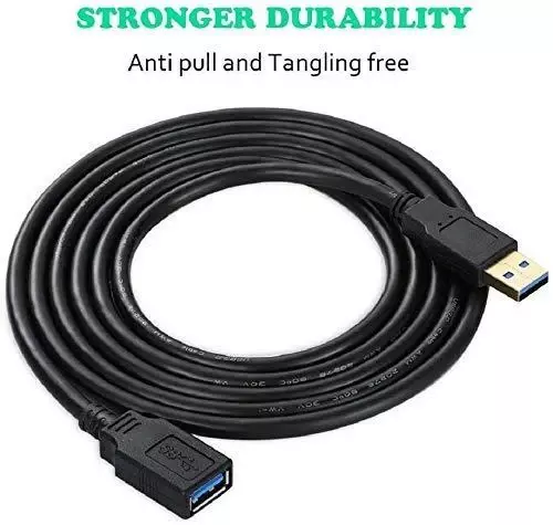 Lapcare LPUSBEXT USB Extension Cable – Extend Connectivity for Keyboards & Mice with Reliable Data Transfer