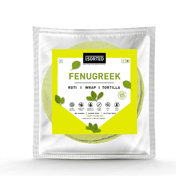 Fenugreek Roti (Pack Of 5) | 3.1 Gms Net Carbs