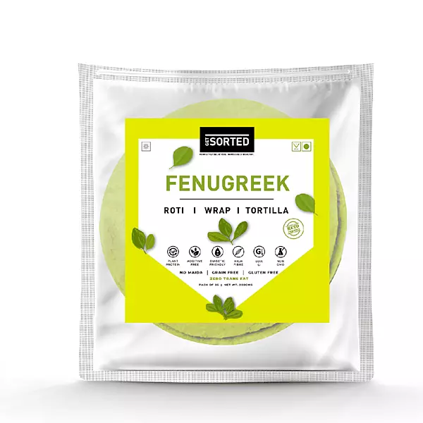 Fenugreek Roti (Pack Of 5) | 3.1 Gms Net Carbs