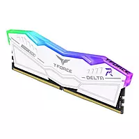 TeamGroup T-Force Delta RGB White 32GB DDR5 5200MHz CL40 Desktop RAM – UDIMM | RGB