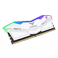 TeamGroup T-Force Delta RGB White 32GB DDR5 5200MHz CL40 Desktop RAM – UDIMM | RGB