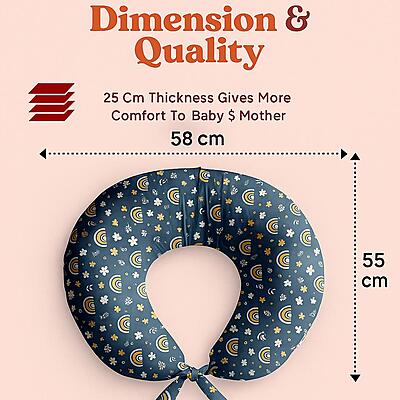 Breastfeeding & Nursing Pillow for New Moms - Blue Blossom Breastfeeding & Nursing Pillow for New Moms - Blue Blossom