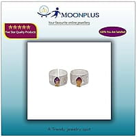 Silver Toe Ring, Metti with Enamel Fish Design