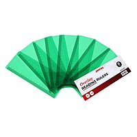 Pack of 8 Green 191x70mm Dyslexia Overlay Reading Rulers â€“ PET Material, Rounded Corners