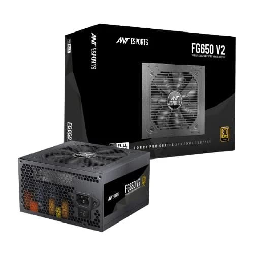 Ant Esports FG650 V2 650W Fully Modular SMPS – 80 Plus Gold 8 PCIe Connectors