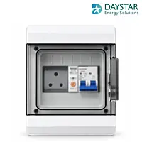 6-Way EV Charging MCB Box |3-Pin 6A Socket, Sibass 32A 2-Pole AC MCB & WiFi Smart Circuit Breaker 1P 230V 20A