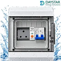 6-Way EV Charging MCB Box |3-Pin 6A Socket, Sibass 32A 2-Pole AC MCB & WiFi Smart Circuit Breaker 1P 230V 20A