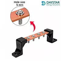 4 Hole Earth Bench / Terminal Strip | Copper-Plated Grounding Bar