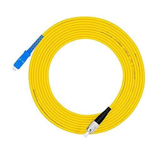 FC to SC Single Mode Simplex Fiber Optical Cable,Jumper Patch Cord for video transmission, multimedia applications (3m) FC to SC Single Mode Simplex Fiber Optical Cable,Jumper Patch Cord for video transmission, multimedia applications (3m)