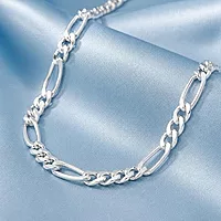 Sterling Silver Men's Figaro Chain