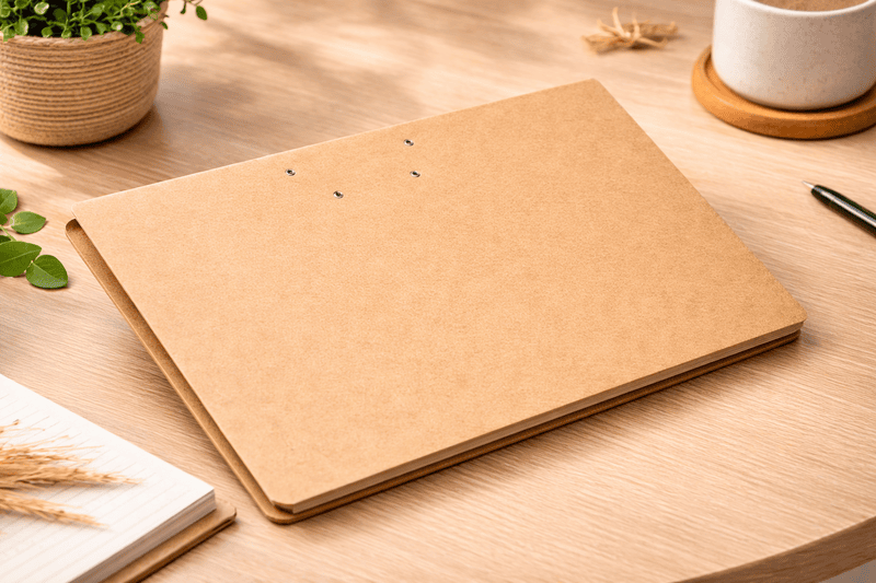 Eco Friendly A4 Folder | Recycled Paper Document Folder for Office & Corporate Use