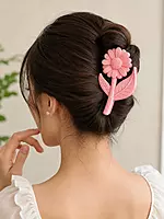 Daisy Flower Hair Claw Clip Set