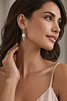 Silver Rose Drop and Multi-Stud Earring-Combo | Korean Style