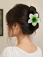 Glossy Resin Flower Hair Clip Set