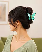 Transparent Butterfly Hair Clips Set
