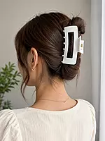 Rectangular Claw Hair Clip Set