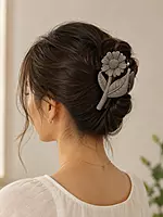 Daisy Flower Hair Claw Clip Set