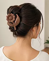Daisy Flower Hair Claw Clip Set
