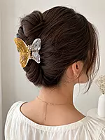 Transparent Butterfly Hair Clips Set