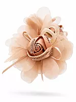 Organza Rose Hair Clutcher with Crystal-Edged Petals