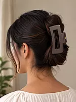 Rectangular Claw Hair Clip Set