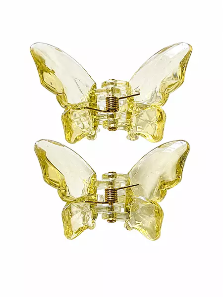 Transparent Butterfly Hair Clips Set
