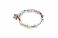 Pastel Beaded Butterfly Charm Bracelet for Women | Korean Bracelet