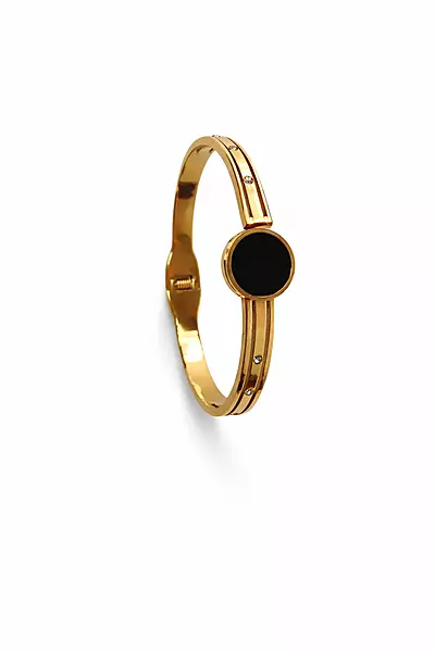 Gold Plated Openable Stainless Steel Bracelet