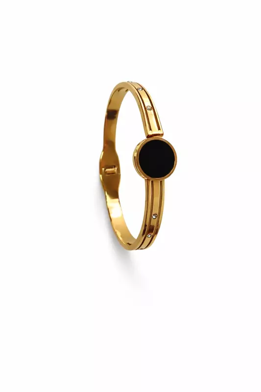 Gold Plated Openable Stainless Steel Bracelet