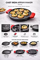 Granny Kitchen Cast Iron Appam Patra| Paniyaram Pan with Handles