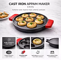 Granny Kitchen Cast Iron Appam Patra| Paniyaram Pan with Handles