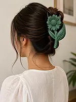 Daisy Flower Hair Claw Clip Set