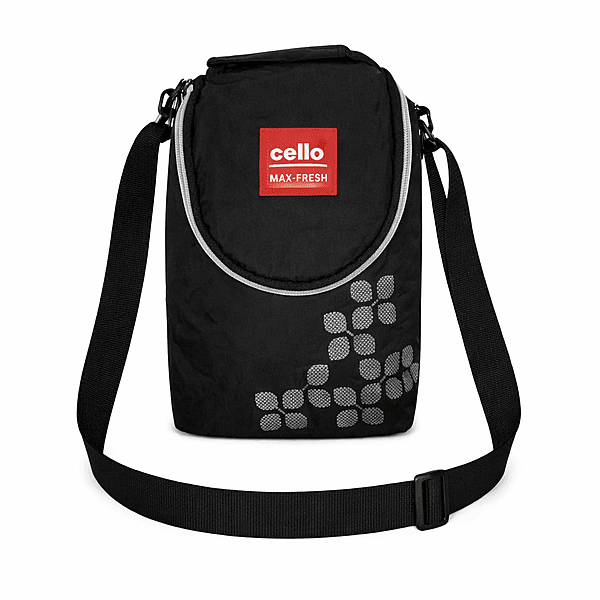 Cello Black Insulated Lunch Bag