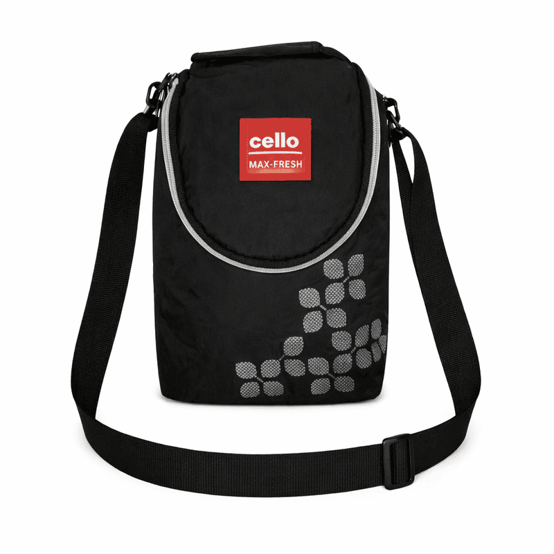 Cello Black Insulated Lunch Bag