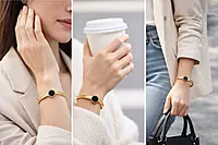 Gold Plated Openable Stainless Steel Bracelet