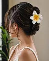 Glossy Resin Flower Hair Clip Set