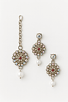 Multicolor Stone-Studded Traditional Jewelry Set