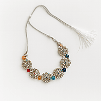 Multicolor Stone-Studded Traditional Jewelry Set